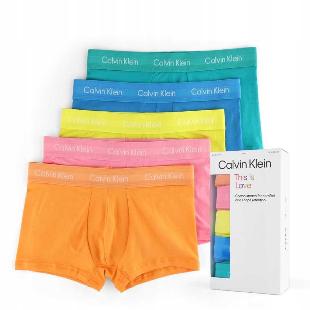 Calvin Klein 5-Pak Bokserki Męskie Kolorowe Xl 1_X