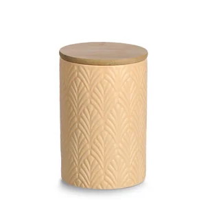 Ceramiczny pojemnik z bambusowym wieczkiem, 720 ml - Pojemniki kuchenne - miniaturka - grafika 1