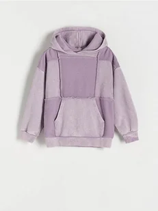 Reserved - Bluza z ozdobnymi wstawkami - lawendowy - Bluzki dla dziewczynek - miniaturka - grafika 1