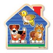 Układanki dla dzieci - Puzzle drewniane. Dom, zwierzęta 12055 Melissa & Doug - miniaturka - grafika 1