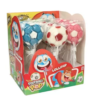 JOHNY BEE FOOTBALL POP LIZAKI - Gumy do żucia, lizaki, dropsy - miniaturka - grafika 1
