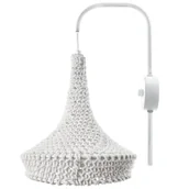 Lampy ścienne - Bawełniany kinkiet ścienny Mahaka 4032 Shilo do czytania biały - miniaturka - grafika 1