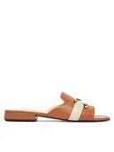 Klapki i japonki damskie - Furla Klapki Nuvola YJ36FNU NCO000 3543S Brązowy - miniaturka - grafika 1