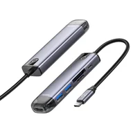 Huby USB - McDODO HU-7740 Hub 6w1 Hdmi 2xUSB3.0 Tf/sd Pd - miniaturka - grafika 1