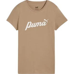 Koszulka sportowa damska Puma ESS Script - Koszulki sportowe damskie - miniaturka - grafika 1