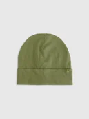 Czapki dla dzieci - 4F Czapka beanie dziecięca - khaki Uniwersalny - miniaturka - grafika 1