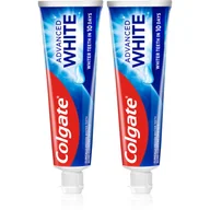 Pasty do zębów - Colgate Advanced White pasta wybielająca przeciw przebarwieniom na szkliwie 2x75 ml - miniaturka - grafika 1