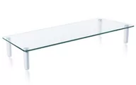 Akcesoria do monitorów - Techly Podstawka pod monitor Techly do 32", szklana, biała 028504 - miniaturka - grafika 1