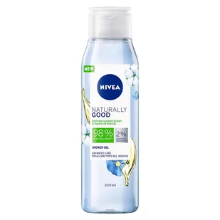 Nivea Naturally Good Żel Kwiat Bawełny 300ML - Kosmetyki do kąpieli - miniaturka - grafika 1