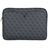 Torby na laptopy - Torba Guess Sleeve 14" 4G Zipper Pocket Triangle Logo czarny - miniaturka - grafika 1