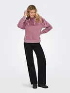 Bluzy damskie - JDY Bluza "Vida" w kolorze szaroróżowym - miniaturka - grafika 1