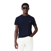 Koszulki męskie - t-shirt uomo lacoste - t-shirt - blu - miniaturka - grafika 1