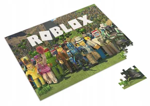 PUZZLE Roblox Gra Postacie Napis + IMIĘ Pudełko 120 el. - Puzzle - miniaturka - grafika 1