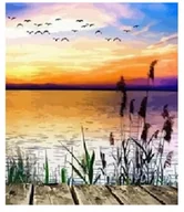 Malowanie po numerach - Malowanie po numerach. Jezioro 40 x 50 5600 - Norimpex - miniaturka - grafika 1