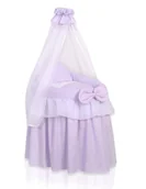 Akcesoria dla lalek - Wózek dla lalek - Kosz Mojżesza dla lalek z baldachimem - fioletowy - miniaturka - grafika 1