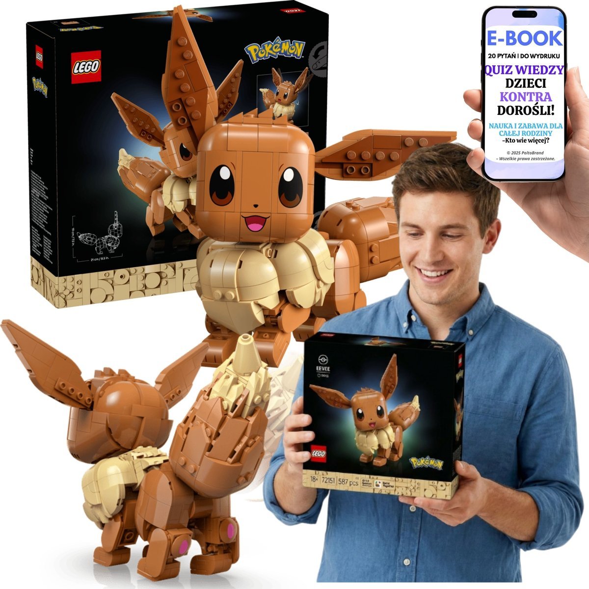 LEGO POKEMON PREZENT Eevee 72151 Dla Gracza Kolekcjonera + E-BOOK-2