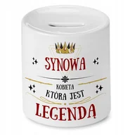 Skarbonki - Skarbonka Dla Synowej na Urodziny Imieniny Prezent z Nadrukiem ze Zdjęciem - miniaturka - grafika 1