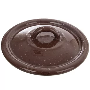 Orion POKRYWA EMALIA BRĄZOWA 14CM TM2 113412 - Pokrywki - miniaturka - grafika 1