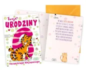 Kartki okolicznościowe i zaproszenia - Karnet B6 Urodziny 6 kotek - Kukartka - miniaturka - grafika 1