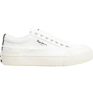 Pepe Jeans Damskie trampki BEN FRESH W, białe (białe), 40 UK, biały, 42 EU - Trampki damskie - miniaturka - grafika 1