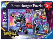 Puzzle - Ravensburger, Puzzle 3x49: Batwheels (12001056). Wiek: 5+ - miniaturka - grafika 1