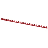Grzbiety do bindownic - Grzbiety do bindowania OFFICE PRODUCTS 12mm czerwone plastikowe 100szt. - miniaturka - grafika 1