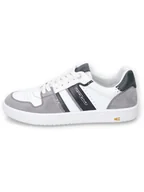 Trampki męskie - Camel Active Skórzane sneakersy "Blackburn" w kolorze biało-szarym - miniaturka - grafika 1