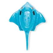 Materace dmuchane i koła do pływania - Dmuchany materac plażowy, płaszczka, Intex, 185x145 cm - miniaturka - grafika 1