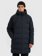 Kurtki męskie - 4F Płaszcz zimowy membrana 10000 męski - czarny S - miniaturka - grafika 1