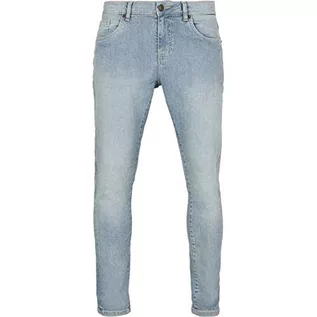 Spodenki męskie - Urban Classics Męskie spodnie jeansowe slim fit, Lighter Wash, 29W / 32L - grafika 1