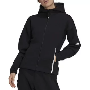 Bluzy sportowe damskie - Bluza adidas Z.N.E. Sportswear Hoodie GT9759 - czarna - grafika 1