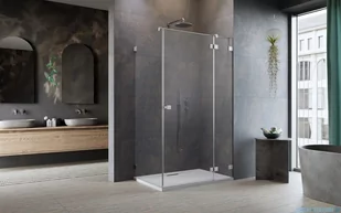 Radaway Essenza Pro Brushed Nickel Kdj kabina 100x80 cm prawa szczotkowany nikiel 10097100-91-01R/10098080-01-01 - Kabiny prysznicowe - miniaturka - grafika 3