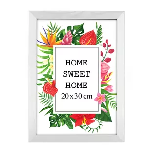 Ramka na zdjęcia 20x30 cm, drewniana w kolorze białym - Ramki na zdjęcia - miniaturka - grafika 1