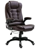 Fotele i krzesła biurowe - Elior Rozkładany brązowy biurowy fotel C3-E01 - miniaturka - grafika 1