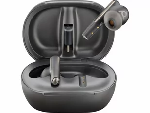 POLY Voyager Free 60+ UC Carbon Black Earbuds BT700 USB-C 7Y8G4A - Słuchawki - miniaturka - grafika 1