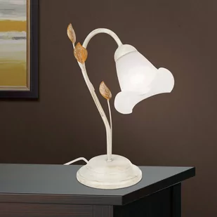 Lampa stołowa Sisi florencka, kość słoniowa-złoty - Lampy stojące - miniaturka - grafika 1