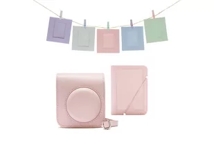 Zestaw akcesoriów Instax Mini 12 - Różowy Pokrowiec + Album + klamerki do zdjęć - Aparaty natychmiastowe - miniaturka - grafika 1