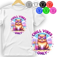 Moda i Uroda OUTLET - KOSZULKA DZIECIĘCA T-SHIRT - KAPIBARA ZWIERZE GRYZOŃ - S 122-128 - miniaturka - grafika 1