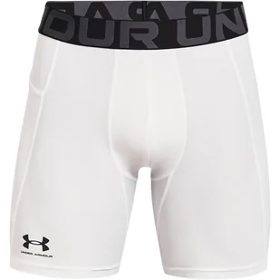 Męskie Spodenki kompresyjne UNDER ARMOUR UA HG ARMOUR SHORTS 1361596-100 – Biały - Spodenki męskie - miniaturka - grafika 1