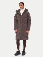 Kurtki damskie - Jack Wolfskin Kurtka puchowa Marienplatz 1206971 Brązowy Regular Fit - miniaturka - grafika 1