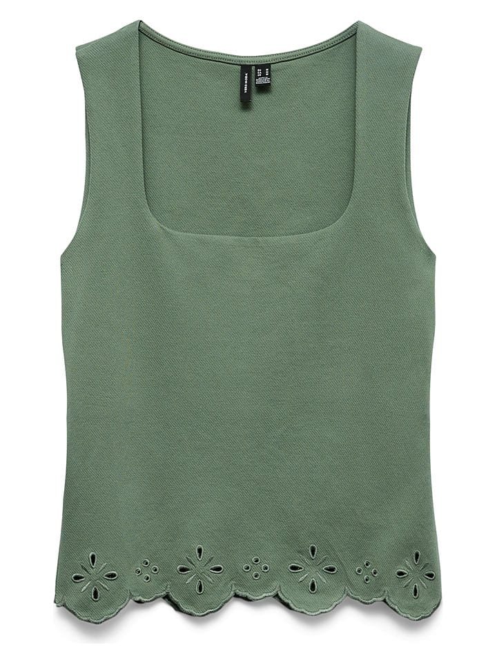 Vero Moda Top w kolorze zielonym
