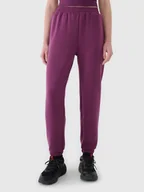 Spodnie damskie - 4F Spodnie damskie dresowe joggery z modalem 4FWSS25TTROF1010-50S Fioletowy Roz. XS - miniaturka - grafika 1
