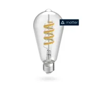 Systemy inteligentnych domów - Hama E2 4,9 W RGBW Filament Retro - miniaturka - grafika 1