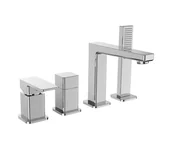 Baterie umywalkowe - Sapho - Bateria wannowa 4-otworowa TURSI, chrom błyszczący - miniaturka - grafika 1