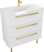 Szafki łazienkowe - Szafka Umywalkowa Stojąca ATHOS 80 cm UZ MAT - miniaturka - grafika 1