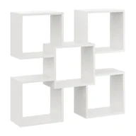 Półki do salonu - Biała skandynawska półka ścienna F9-C69 - miniaturka - grafika 1