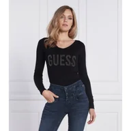 Swetry damskie - GUESS Sweter PASCALE | Regular Fit - miniaturka - grafika 1