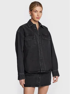 Samsøe Samsøe Kurtka jeansowa Ellen F22400111 Czarny Regular Fit - Kurtki damskie - miniaturka - grafika 1