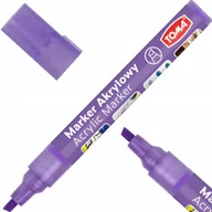 Kredki, ołówki, pastele i pisaki - Marker akrylowy ŚCIĘTY fioletowy Toma - miniaturka - grafika 1
