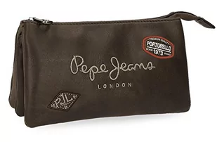 Pepe Jeans London Pepe Jeans duetone kosmetyczny walizka, 22 cm, 1.32 L, brązowa (Marrón) 6674352 - Walizki - miniaturka - grafika 1